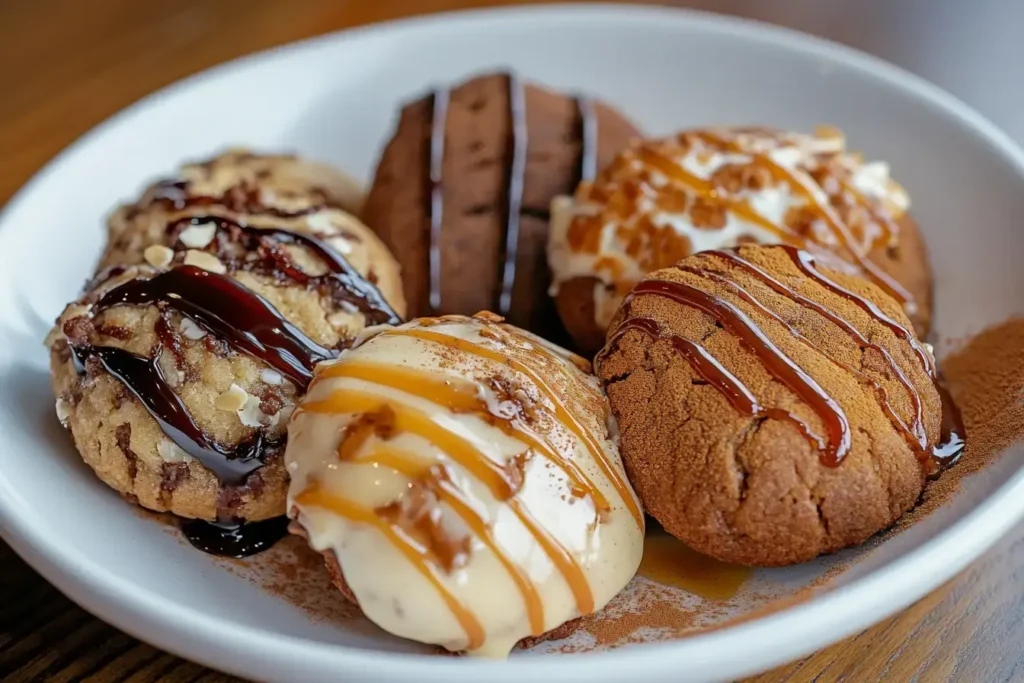 A Variety Of Coffee Cake Cookies Inspired By Global Flavors.