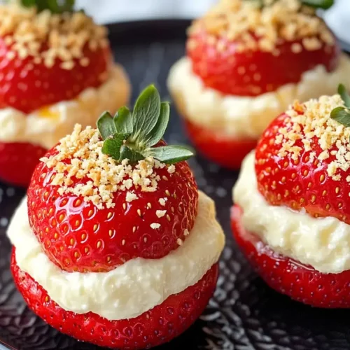 Cheesecake Deviled Strawberries