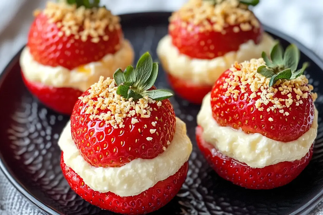 Cheesecake Deviled Strawberries