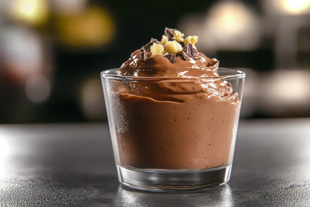 Chocolate Mousse In A Glass Cup