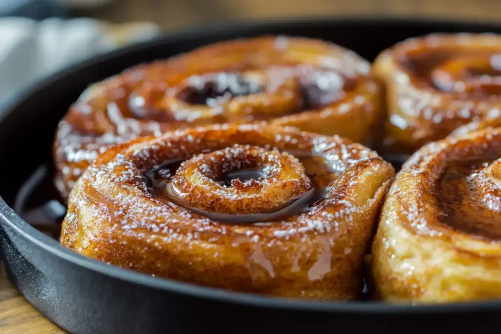 Crispy Cinnamon Roll French Toast Breakfast.