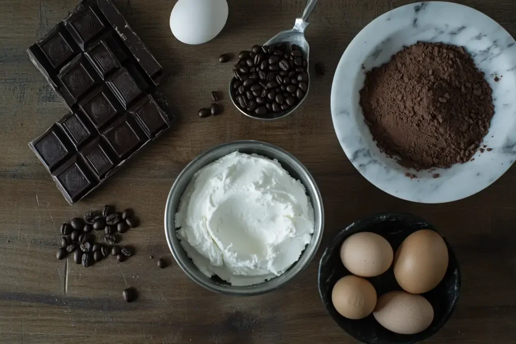 Essential Ingredients For Gourmet Tiramisu Brownies