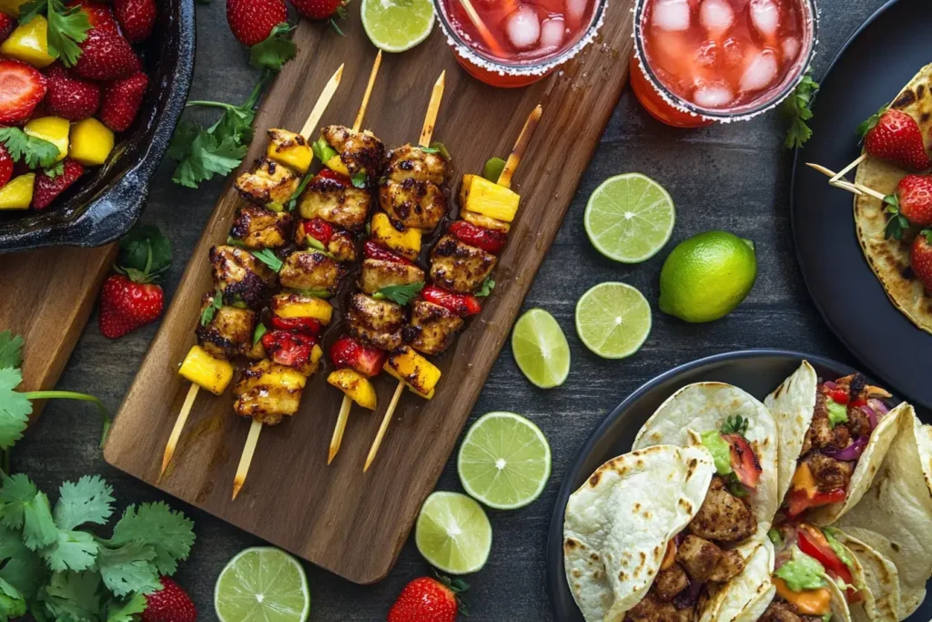 Food Pairings Like Tacos And Pancakes Served Alongside Shirley Temple Soda