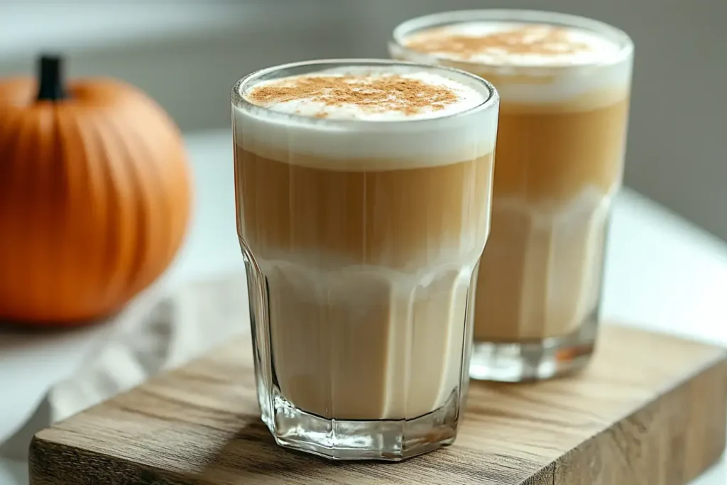 Pumpkin Spice Chai Latte With Spices And Pumpkin Puree.