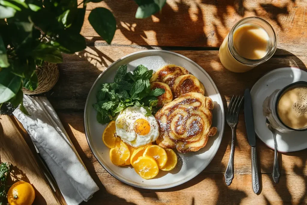 Serving Variation Of Cinnamon Roll French Toast