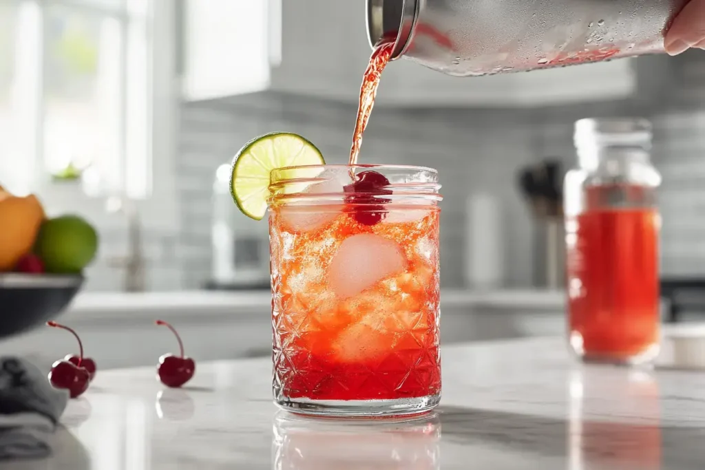 Shirley Temple Soda Preparation Steps