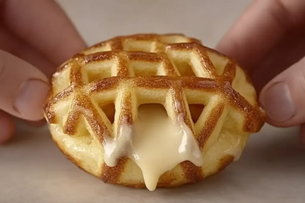 Texture Detail Of Cinnamon Roll Waffle