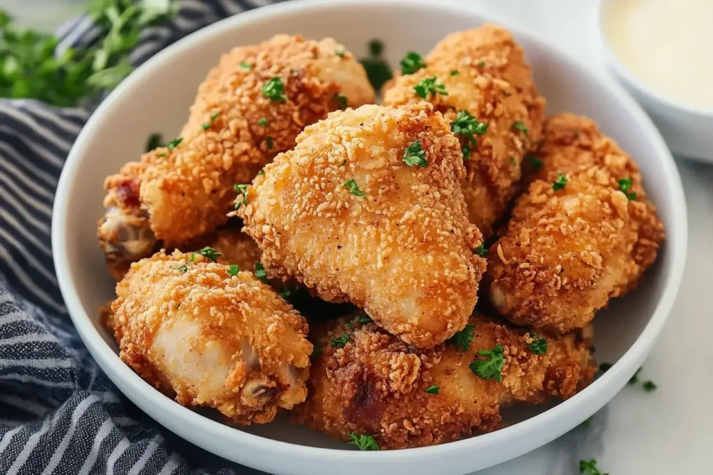 Glazed Air-Fried Bourbon Chicken With Crispy Edges