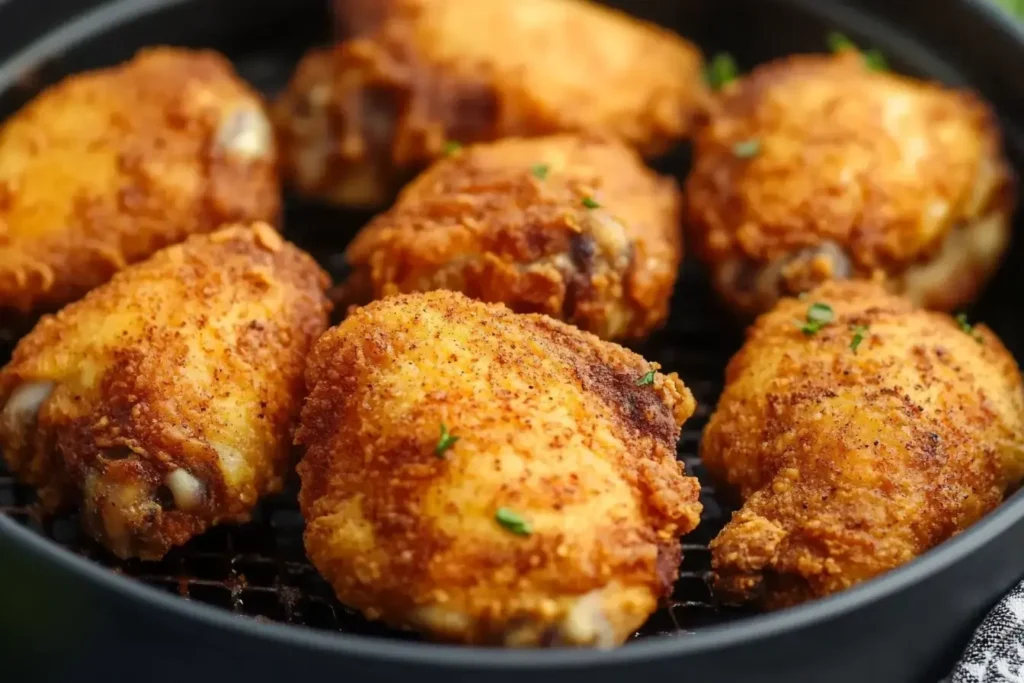 Golden Air Fried Bourbon Chicken