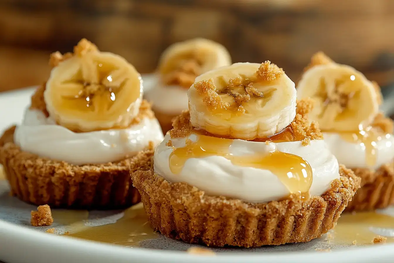 Mini Banana Cream Pies 1 No Bake Mini Banana Cream Pies With Whipped Cream Topping