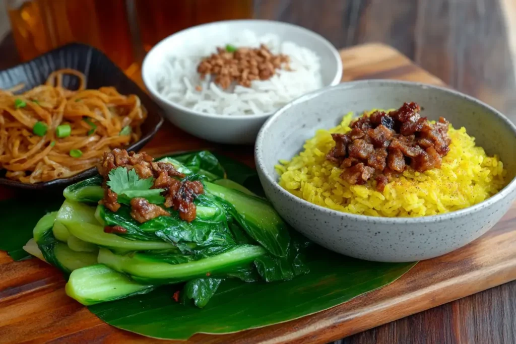 Vibrant, Well Composed Image Of Healthy, Filipino Inspired Sides