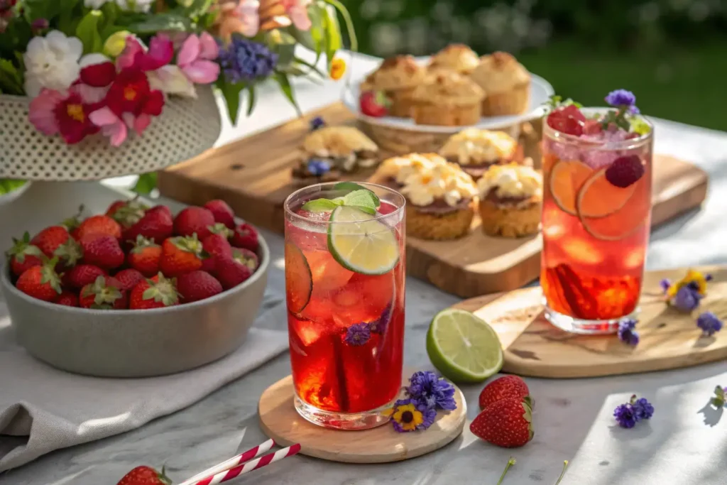 Passion Tango Iced Tea Served At Brunch